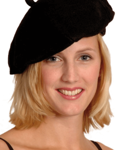 Classic Black Beret Accessory