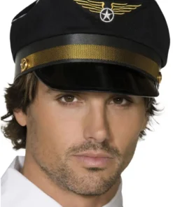 Smiffys Adult Pilot Cap Accessory