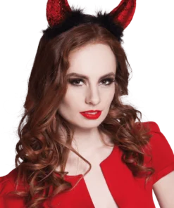Boland Glitter Devil Horns Headband