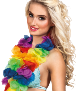 X Large Rainbow Hawaiian Lei