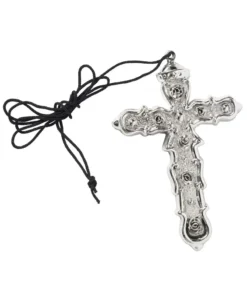 GENERIC Silver Cross Necklace Accessory