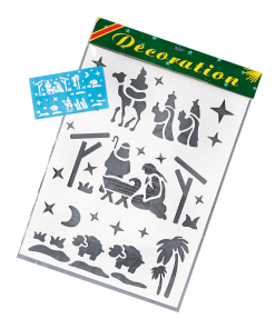 Nativity Christmas Stencil