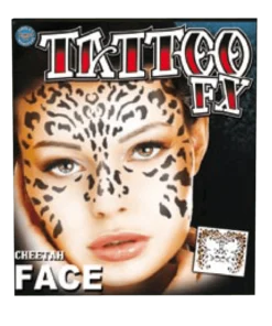 Cheetah Face Tattoo