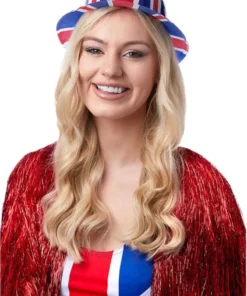 GENERIC Adult Unisex Plastic Union Jack Bowler Hat