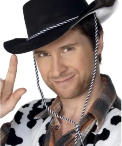 Smiffys Black Western Cowboy Hat Accessory