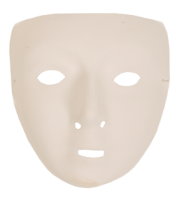 Smiffys White Robot Ghost Facepiece