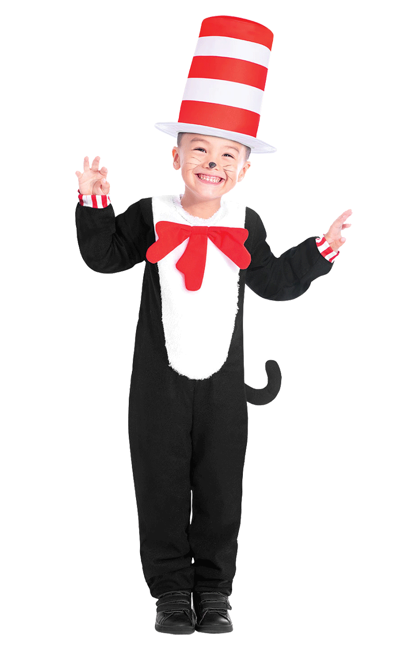 AMSCAN Kids Cat In The Hat Costume 2 AMSCAN Kids Cat In The Hat Costume - Image 2