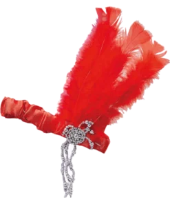 1920s Red Flapper Headband