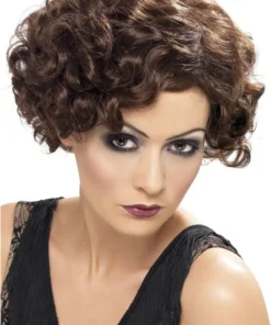 Smiffys Brown 20s Flirty Flapper Wig