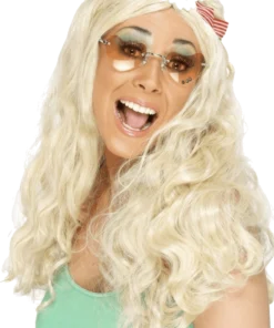 Smiffys Long Blonde Groovy 70s Wig