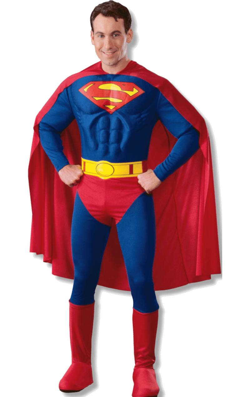 Adult Muscle Chest Classic Superman Costume 1 Adult Muscle Chest Classic Superman Costume