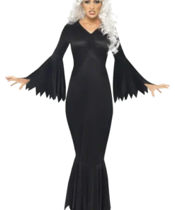 Smiffys Ladies Black Vamp Dress