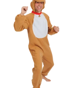 Adult Red Nose Christmas Reindeer Costume