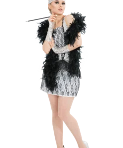 Adult Silver Flapper Costume