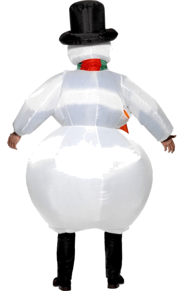 Smiffys Adult Inflatable Snowman Costume 3 Smiffys Adult Inflatable Snowman Costume - Image 3