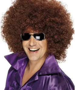 Smiffys Big Afro Wig (Brown)