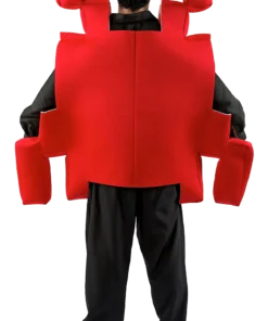 Adult Red Space Invader Costume 5 Adult Red Space Invader Costume -Joke Store 00015846a02