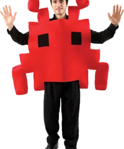 Adult Red Space Invader Costume