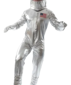 Mens Silver Astronaut Costume