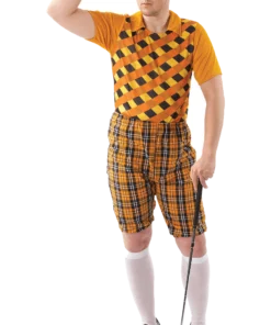 Mens Orange Pub Golf Costume
