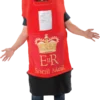 Adult Postbox Fancy Dress Costume