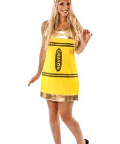 Womens Yellow Crayon Costume