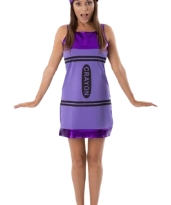 Womens Purple Crayon Costume
