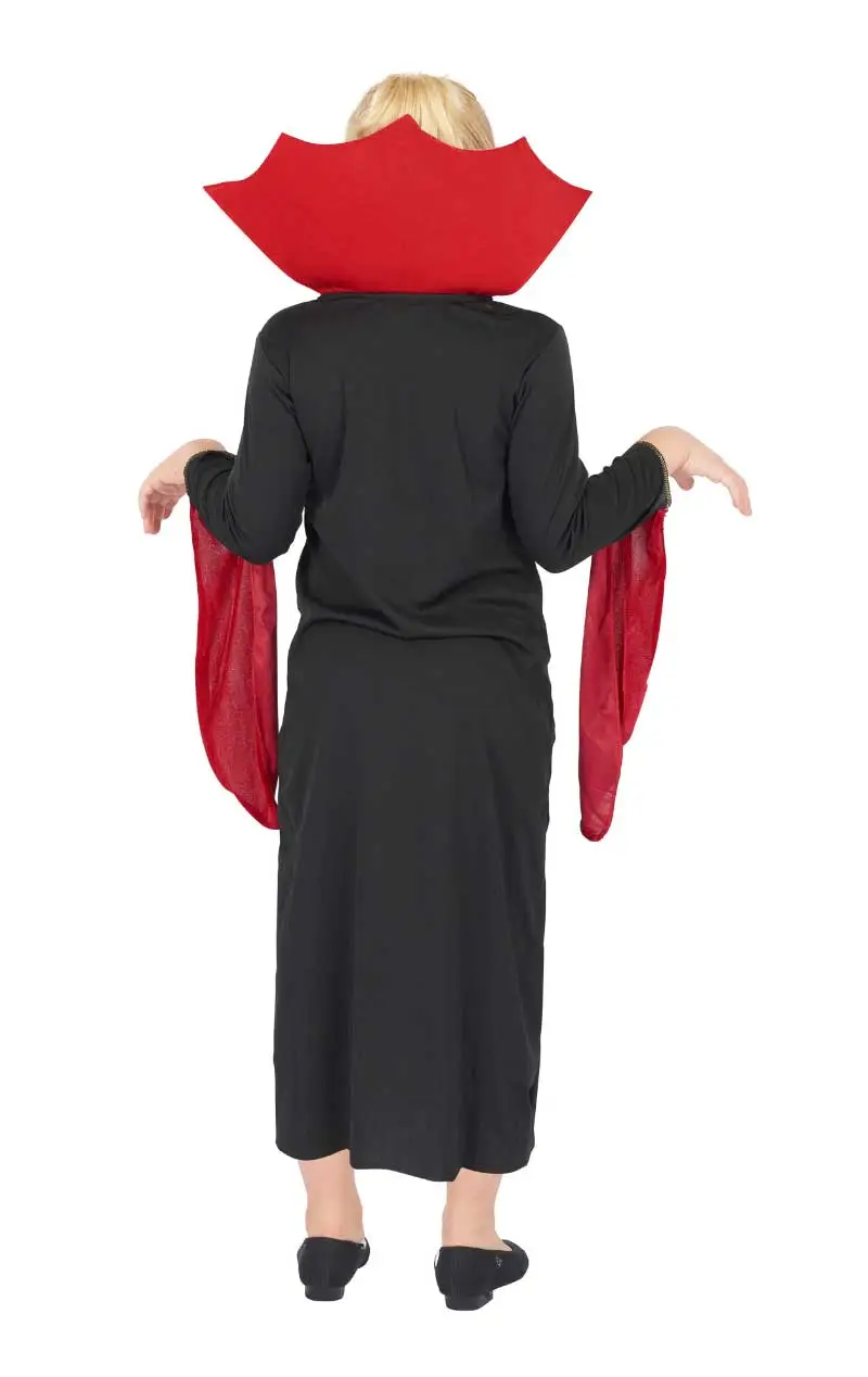 Child Halloween Gothic Vampiress Costume 2 Child Halloween Gothic Vampiress Costume - Image 2