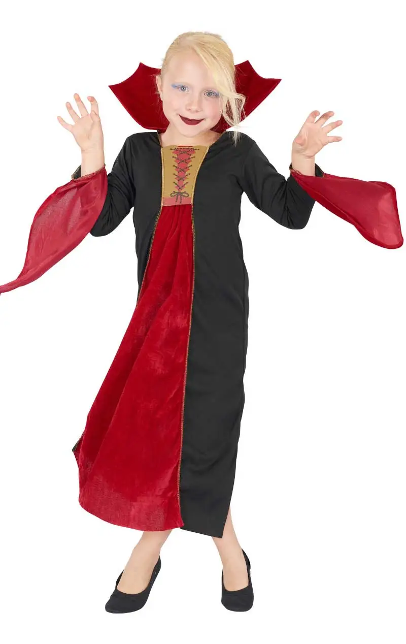 Child Halloween Gothic Vampiress Costume 1 Child Halloween Gothic Vampiress Costume