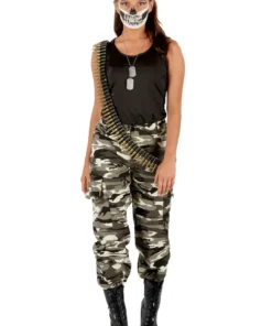 Adult Arctic Camo Army Girl Costume