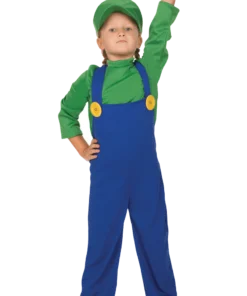 Kids Luigi Super Mario Costume