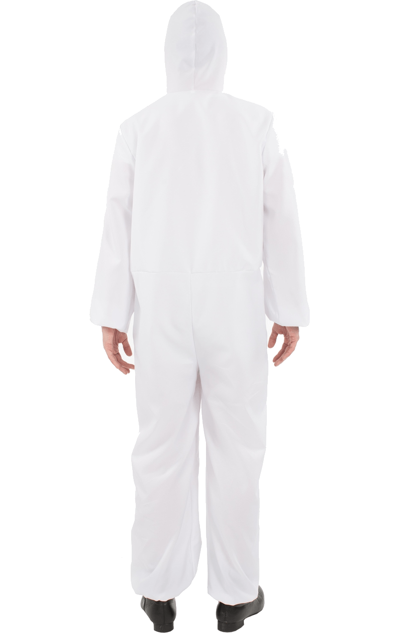 Adult White Hazmat Suit Costume 3 Adult White Hazmat Suit Costume - Image 3