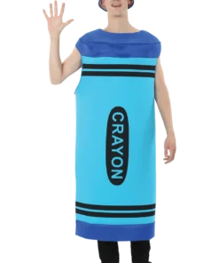Mens Blue Crayon Costume