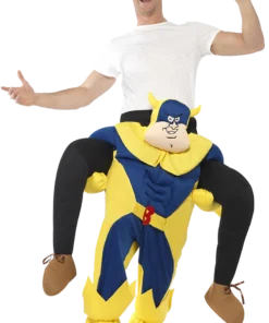 Smiffys Adult Bananaman Piggy Back Costume