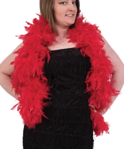 GENERIC Deluxe Red Feather Boa