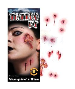 Vampire Kiss Temporary Tattoos Accessory