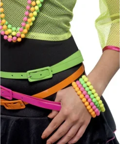 Smiffys Neon Retro Bracelets