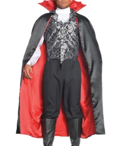 GENERIC Mens Satin Vampire Cape