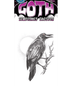 Raven Goth Tattoo Transfer