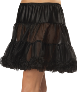 Black Tulle Ruffled Petticoat