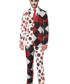 Mens Vintage Halloween Clown Suit