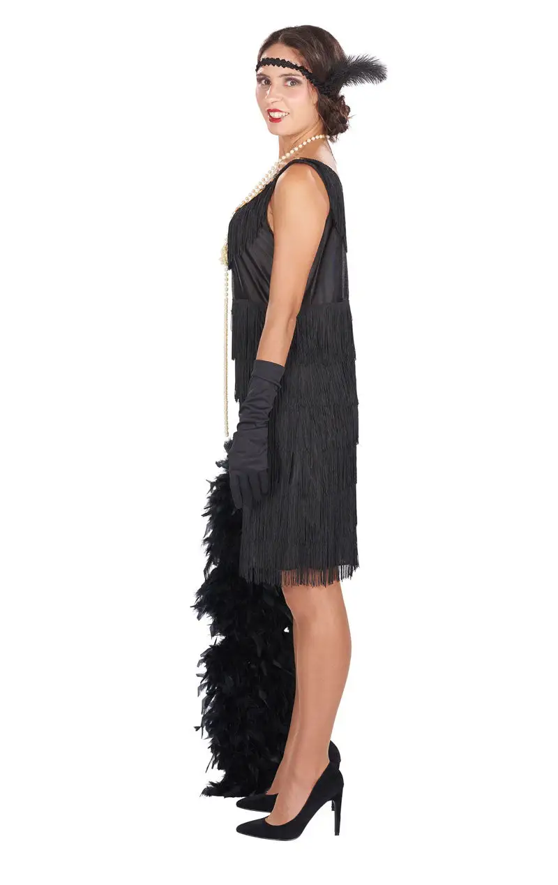 1920s Black Flapper Costume 2 1920s Black Flapper Costume - Image 2