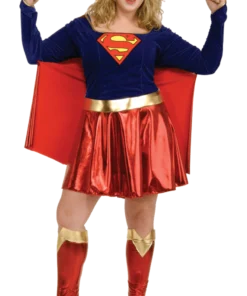 Womens Plus Size Supergirl Costume