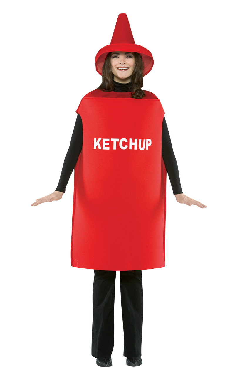 Lightweight Ketchup Bottle Costume 1 Lightweight Ketchup Bottle Costume