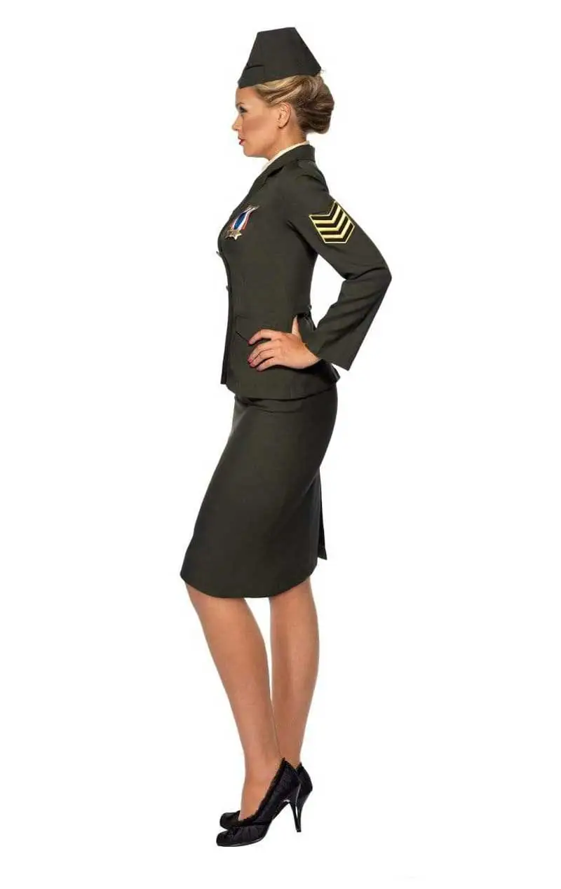 Smiffys Womens Wartime Officer Uniform Costume 2 Smiffys Womens Wartime Officer Uniform Costume - Image 2
