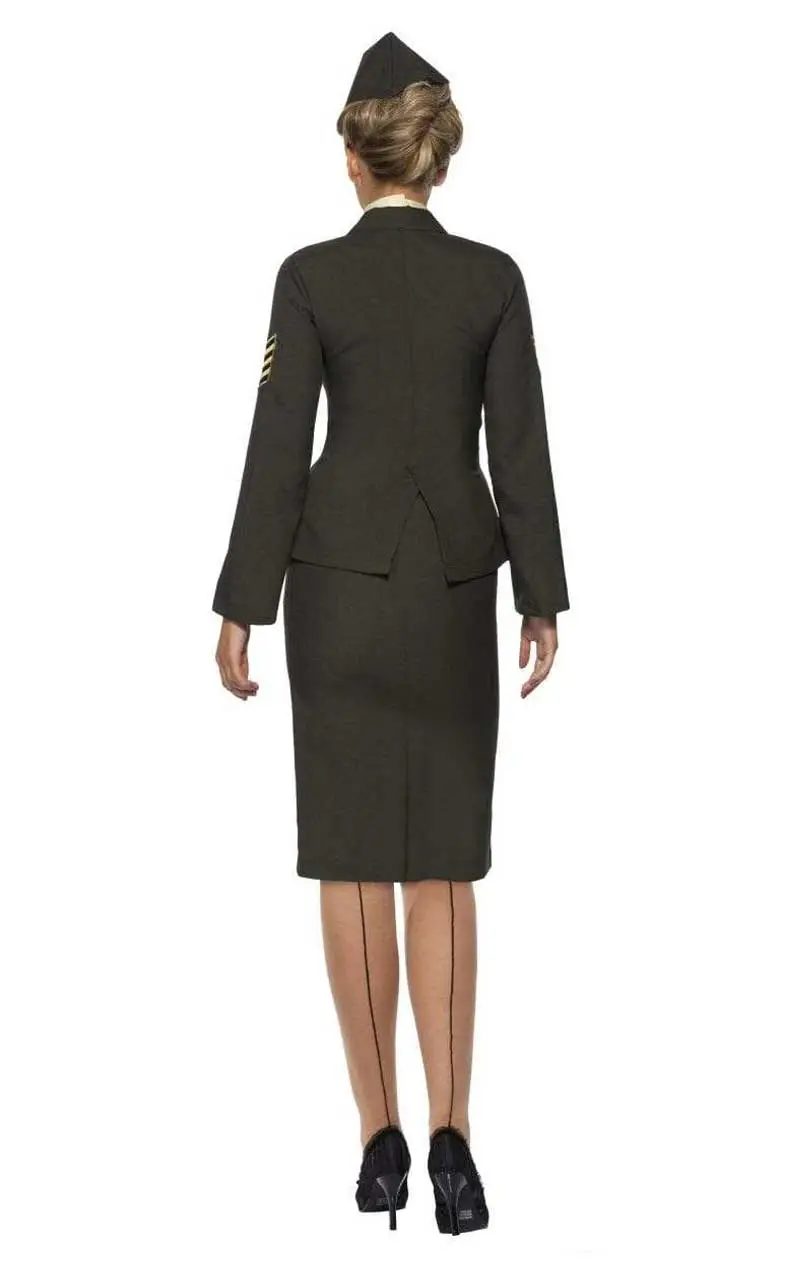 Smiffys Womens Wartime Officer Uniform Costume 3 Smiffys Womens Wartime Officer Uniform Costume - Image 3