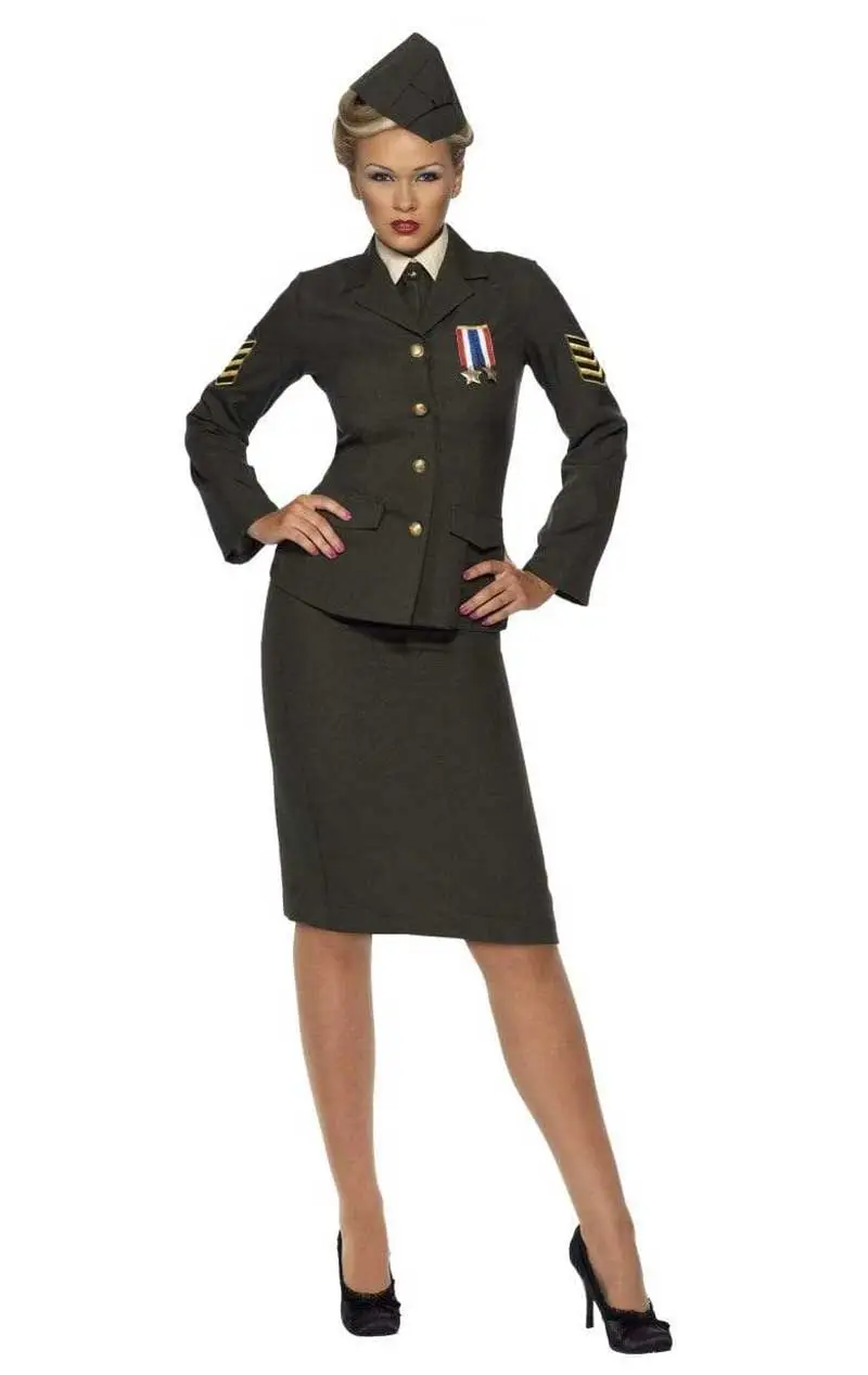Smiffys Womens Wartime Officer Uniform Costume 1 Smiffys Womens Wartime Officer Uniform Costume
