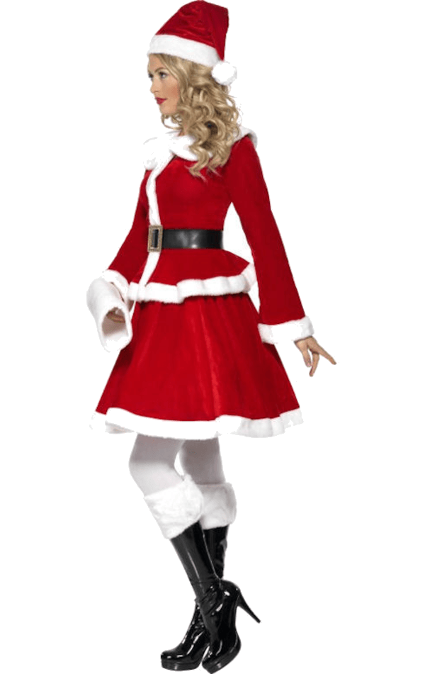 Smiffys Womens Miss Elegant Santa Costume 2 Smiffys Womens Miss Elegant Santa Costume - Image 2