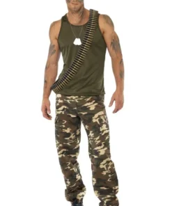 Smiffys Adult Khaki Camo Costume