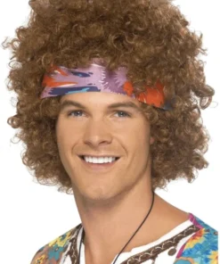 Smiffys 70s Afro Wig With Headscarf